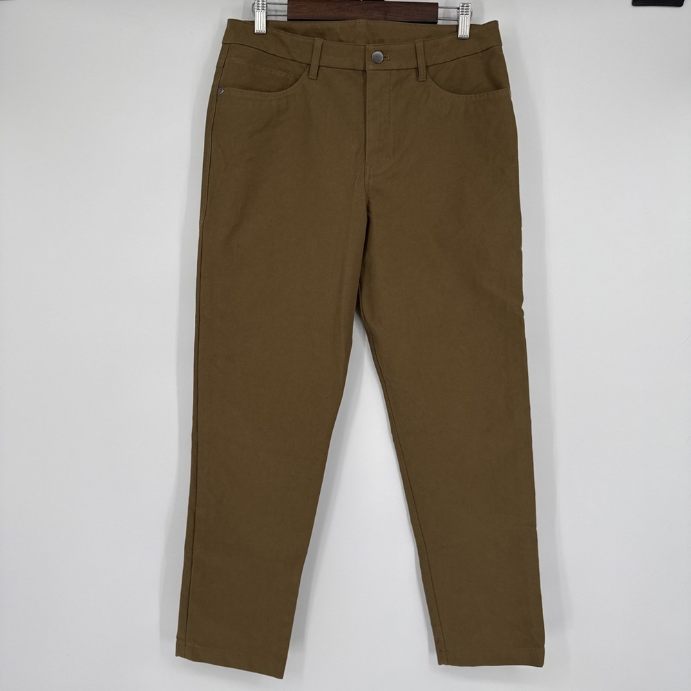 Lululemon ABC Pants Mens 31 Brown Slim Fit Stretch 5 Pocket Work Golf Chino